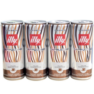 illy 意利 卡布奇诺 咖啡饮料 250ml*4罐