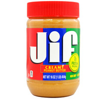 JIF 积富 花生酱（柔滑型）454g