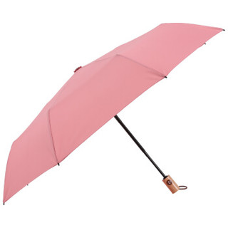 MAYDU 美度 M3312 简约素色系 全自动三折晴雨伞 粉色