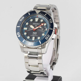 SEIKO 精工 SNE435J1 PADI特别款 男士太阳能腕表 43.5mm 蓝色 银色 不锈钢