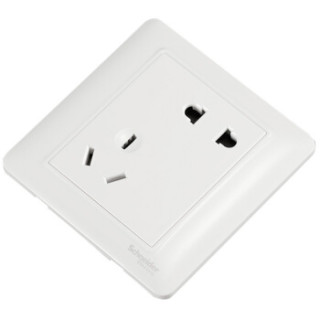 Schneider Electric 施耐德 睿意系列 错位五孔插座 白色