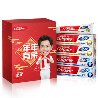 Colgate 高露洁 360°全面口腔牙膏套装 （修护牙釉质200g*2支+健康美白200g*2支）