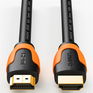 SAMZHE 山泽 HDMI数字高清线 黑橙色