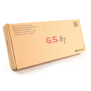 GANSS 高斯 GS87 机械键盘 87黑色