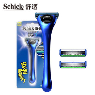  Schick 舒适 捍将3剃须刀 含2刀头