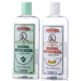 THAYERS 津尔氏 爽肤水组合（精纯芦荟和经典活颜组合）355ml*2瓶