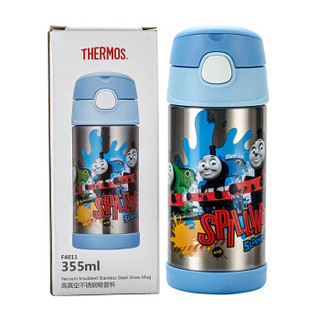 THERMOS 膳魔师 F4011-TMS002 保温儿童吸管杯 托马斯 355ml 