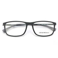 EMPORIO ARMANI EA3070 金属框架眼镜+依视路1.552 非球面钻晶A+树脂镜片 