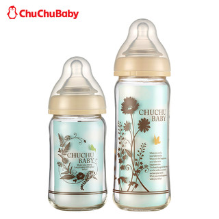 CHUCHU BABY 啾啾 宽口径玻璃奶瓶 160ml