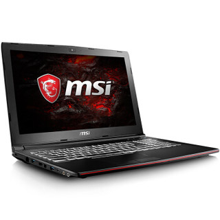 msi 微星 GP62MVR 7RF-433CN 15.6英寸游戏本（i7-7700HQ、8GB、256GB+1TB、GTX1060）