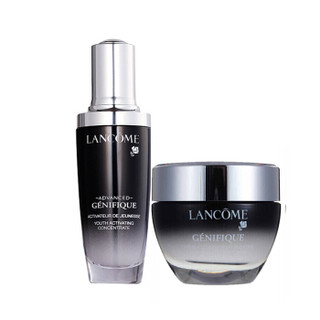 LANCOME 兰蔻 小黑瓶精华肌底液50ml+小黑瓶眼部凝霜套装 15ml 