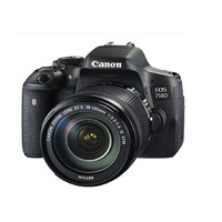 Canon 佳能 EOS 750D APS-C画幅 数码单反相机 黑色 EF-S 18-135mm F3.5 IS USM 长焦变焦镜头 单镜头套机