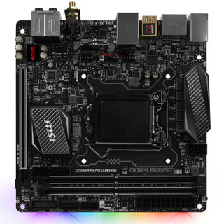 msi 微星 Z270I GAMING PRO CARBON AC 主板（Intel Z270/LGA 1151）