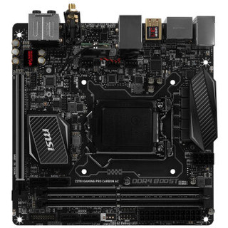 msi 微星 Z270I GAMING PRO CARBON AC 主板（Intel Z270/LGA 1151）