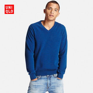 UNIQLO 优衣库 173223 男士羊绒V领毛衣