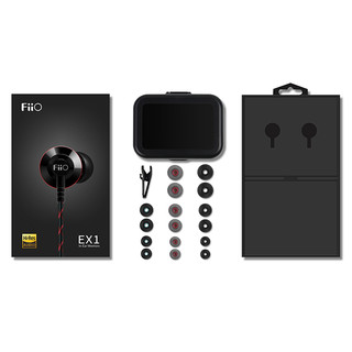 FiiO 飞傲 EX1II 钛晶振膜 入耳式耳机