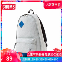 CHUMS CH60-0681 休闲双肩包 蓝白条/白