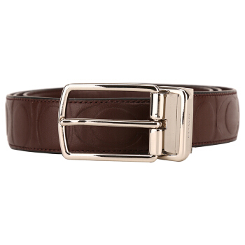 COACH 蔻驰  64827 男士真皮腰带 深棕色