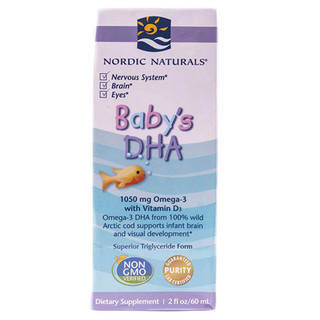 NORDIC NATURALS 挪帝克 婴幼儿鳕鱼肝油DHA滴剂 60ml