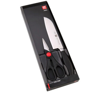 ZWILLING 双立人 刀具套装 Five Star五星系列2件套（多用刀+剪刀）