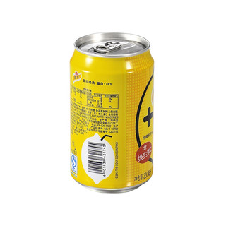 Schweppes 怡泉 +C 柠檬口味汽水 330ml*24罐
