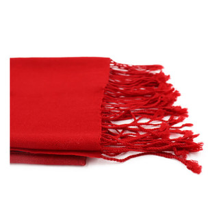 iPure UGG 纯色系列100%羊毛围巾 经典正红色
