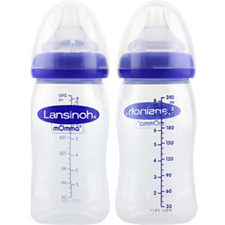  Lansinoh 自然波浪系列PP奶瓶 240ml 2只装