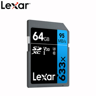 Lexar 雷克沙 Professional 633x SDXC UHS-I U3 SD存储卡 64GB