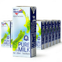 88VIP：Theland 纽仕兰 3.5g蛋白质全脂纯牛奶250ml*24盒营养高钙早餐奶