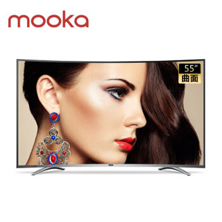 MOOKA 模卡 55Q3 55英寸 曲面智能液晶电视