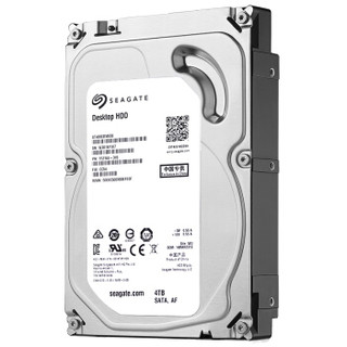 SEAGATE 希捷 Desktop HDD系列 3.5英寸台式机硬盘 4TB 64MB(5900rpm、PMR)ST4000DM000