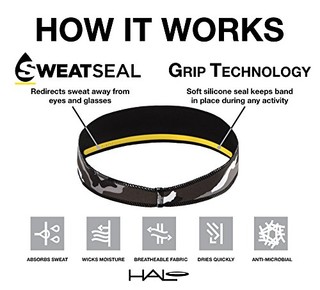 HALO Headband Sweatband Race Visor 遮阳帽