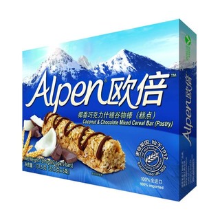 Alpen 欧倍 谷物能量棒 椰香巧克力味 27.5g*5条