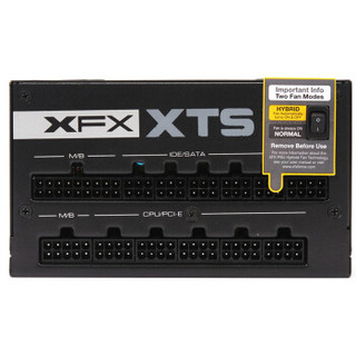 XFX 讯景 XTS系列 1000W 电源（80PLUS白金、全模组、全日系电容）