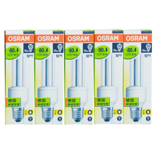  OSRAM 欧司朗 标准型节能灯10W 暖白色 E27五支装