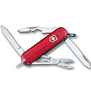 VICTORINOX 维氏 0.6365.T 瑞士军刀 经理人（10种功能）含圆珠笔 红色透明光面