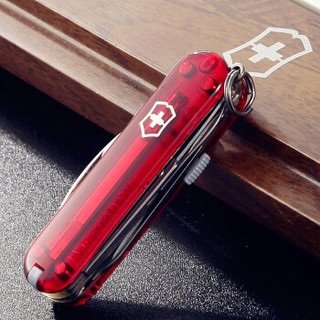 VICTORINOX 维氏 0.6365.T 瑞士军刀 经理人（10种功能）含圆珠笔 红色透明光面