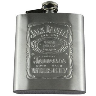 JACK DANIELS 杰克丹尼 便携式不锈钢酒壶 (250ml)