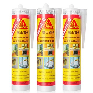 Sika 西卡 C系列 Sikasil-C 高级厨卫防霉密封胶 (300ml 、三支装、白色)