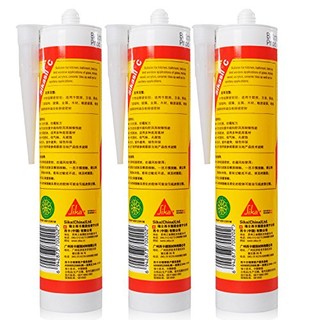 Sika 西卡 C系列 Sikasil-C 高级厨卫防霉密封胶 (300ml 、三支装、白色)