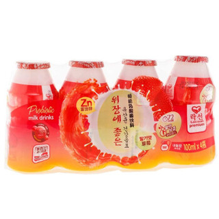  Lacsun 乐鲜 畅能乳酸菌饮料 草莓味 100ml*4瓶