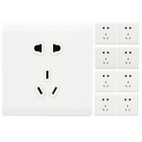 Schneider Electric 施耐德电器 丰尚 10A 五孔插座套装10只装  白色