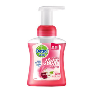  Dettol 滴露 樱桃芬芳 泡沫抑菌洗手液 250ml+225ml补充装