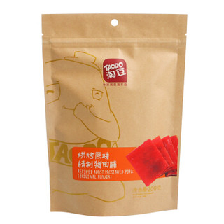 TAODO 淘豆 猪肉脯 烧烤原味 200g