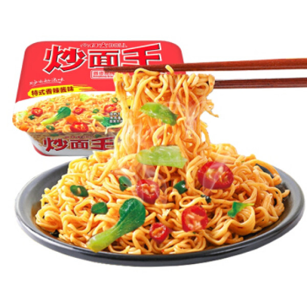 doll 公仔面 炒面王特式香辣酱味 112g 盒装