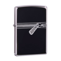 ZIPPO 之宝 21088 黑冰拉链 打火机 (黑色)