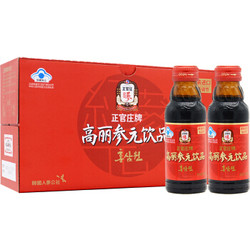 韩国正官庄进口高丽参元饮品100ml*10瓶红参免疫调节 *7件