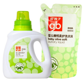 gb 好孩子 婴儿橄榄柔护洗衣液 (1L+500ml)