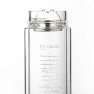 TOMIC 特美刻 双层透明水晶杯 爵士蓝 350ML