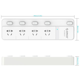 ORICO 奥睿科 SPC-A4-WH 4位插排